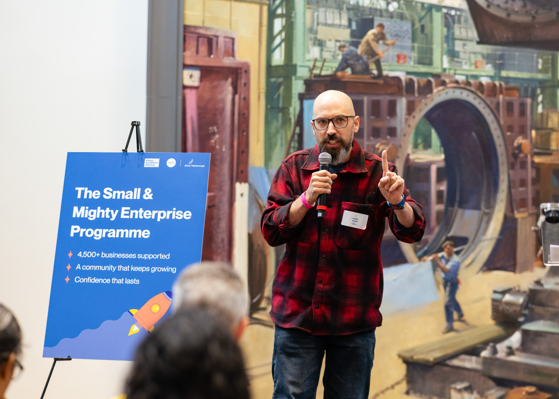 James speaking at Small Mighty Live