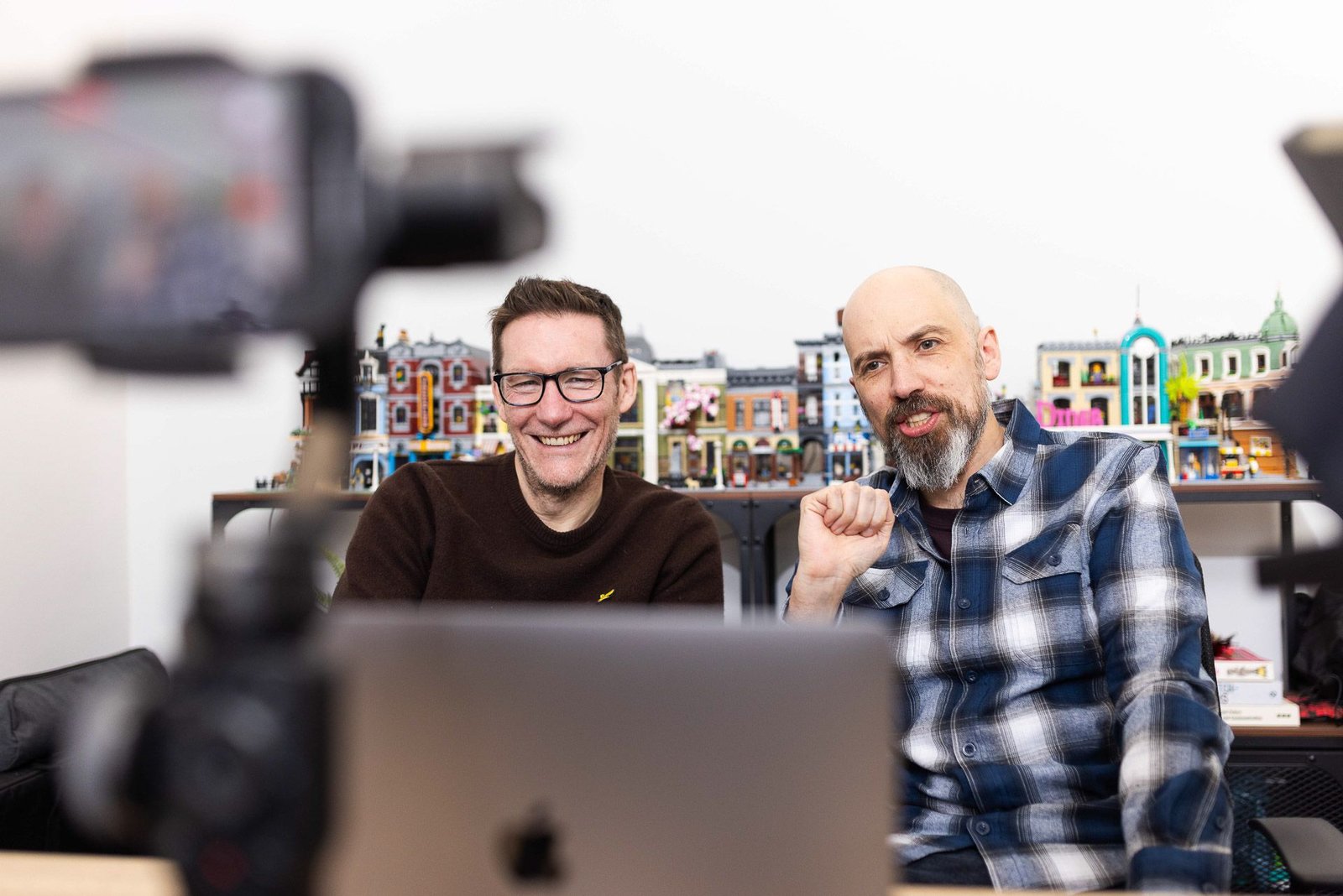 James and Garry presenting a webinar to camera